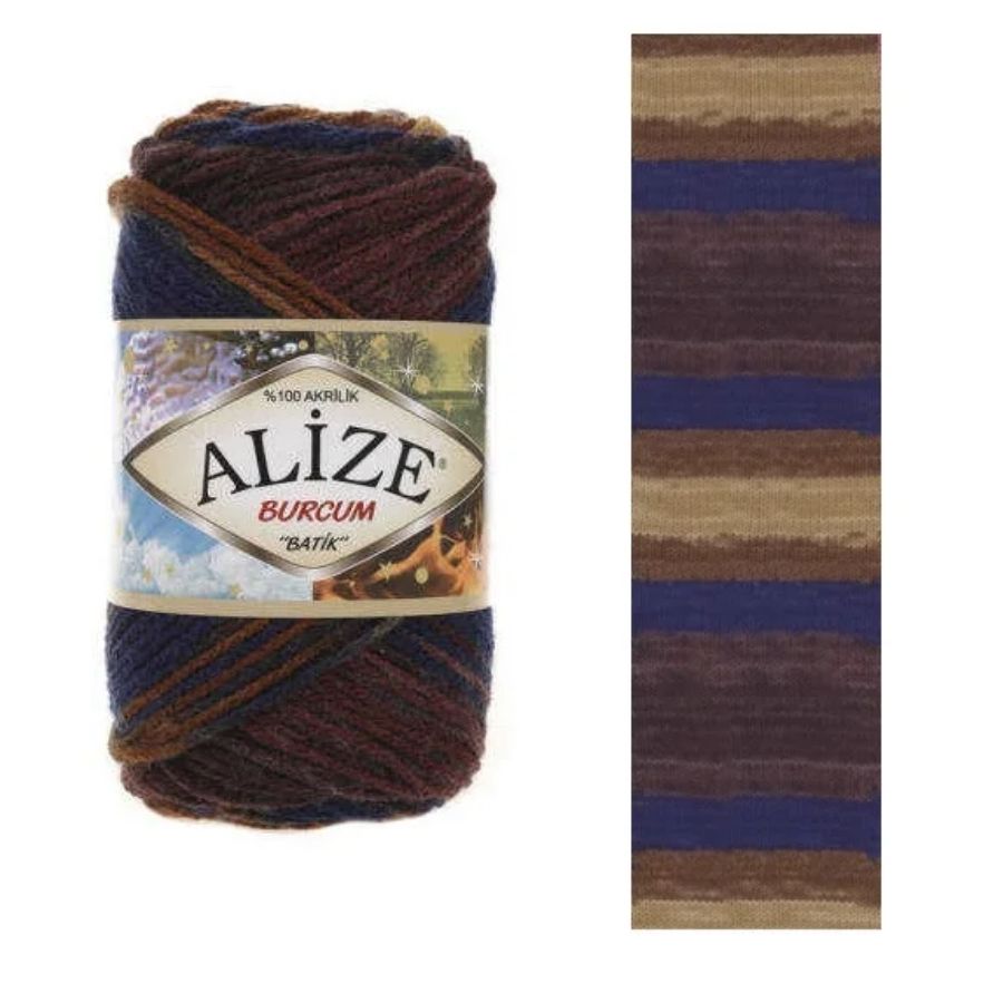 Alize Burcum Batik Hand knitting, crochet yarn, multicolor, hobby shopy