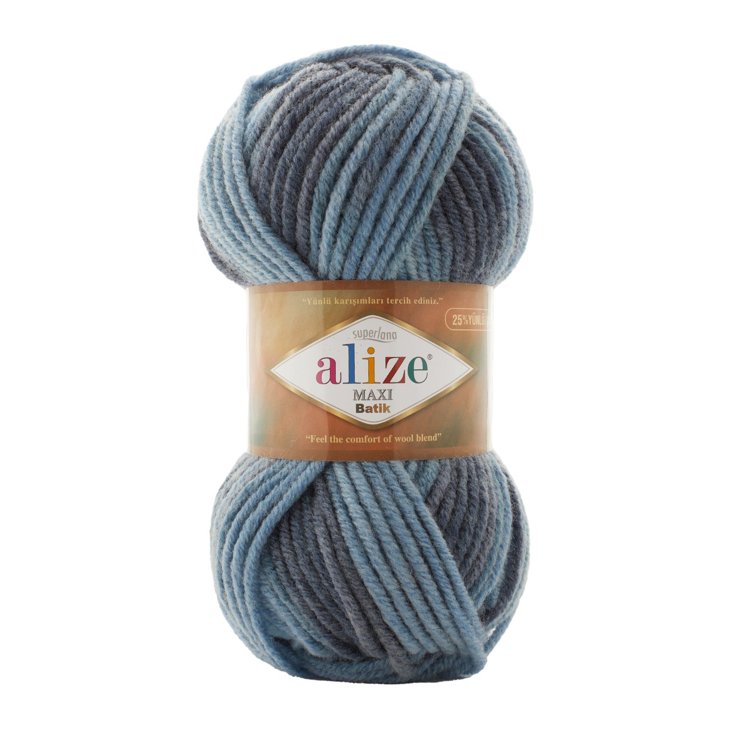Alize Superlana Maxi Batik Yarn, Wool Hand Knitting, crochet, hilo, hobbyshopy