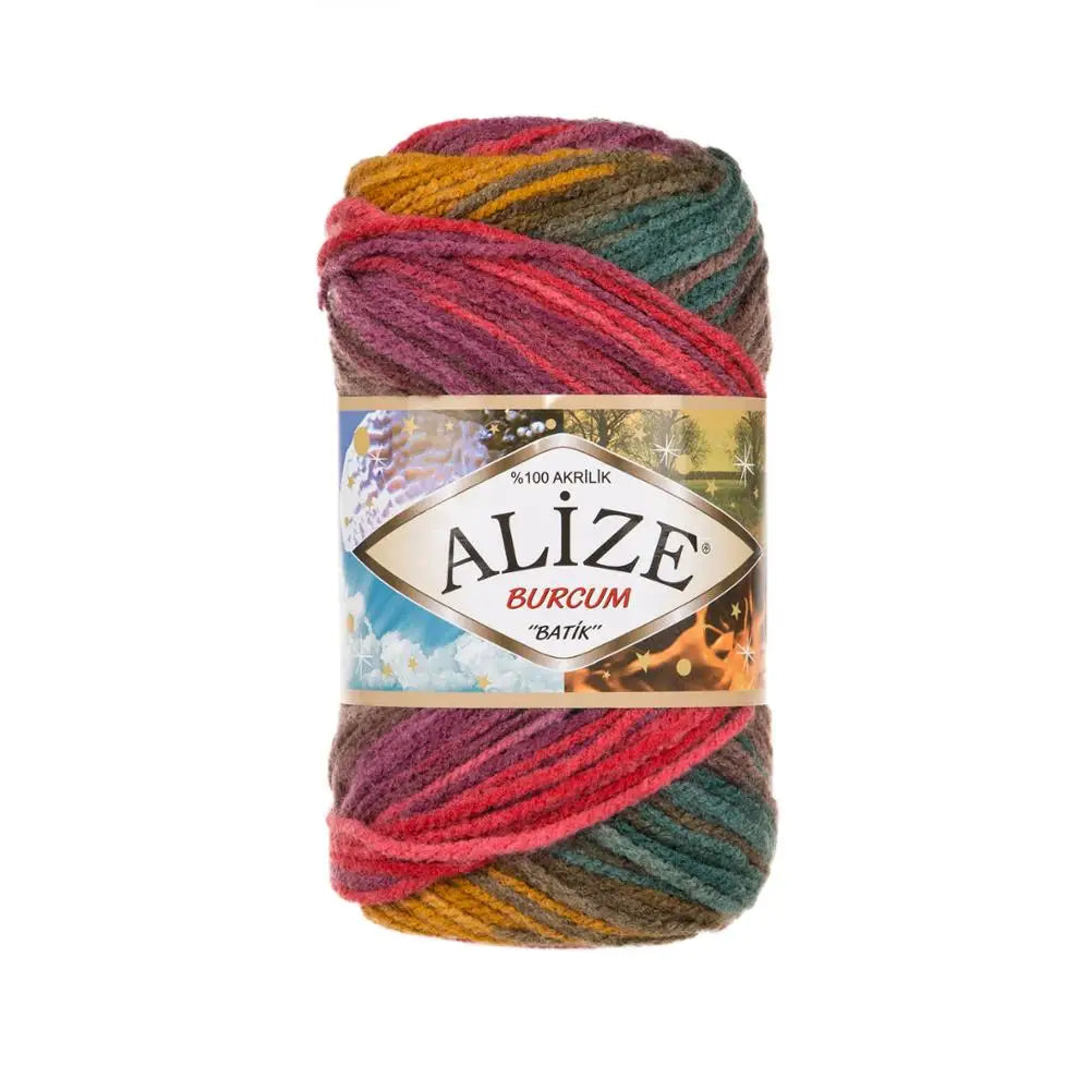 Alize Burcum Batik Hand knitting, crochet yarn, multicolor, hobby shopy