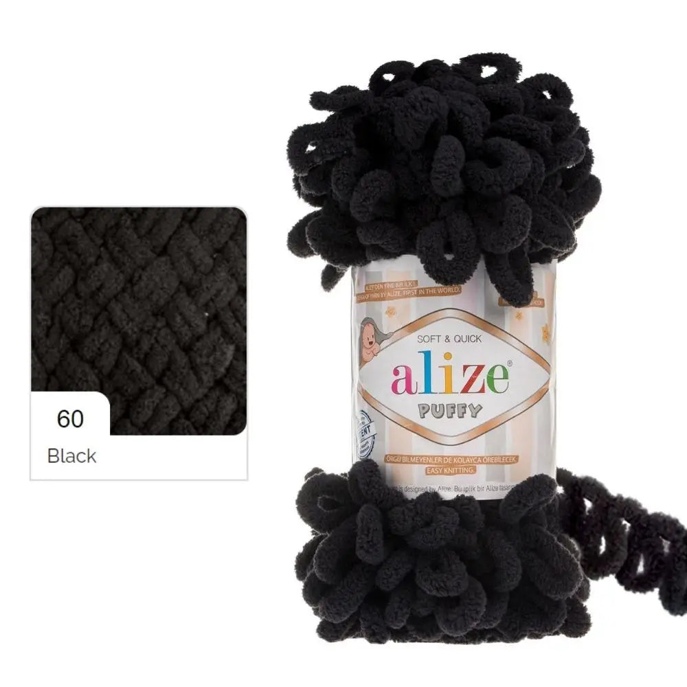 Alize Puffy Yarn, Finger Knitting