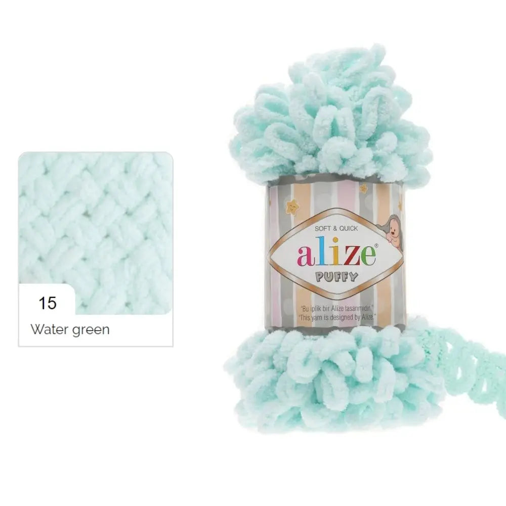 Alize Puffy Yarn, Finger Knitting