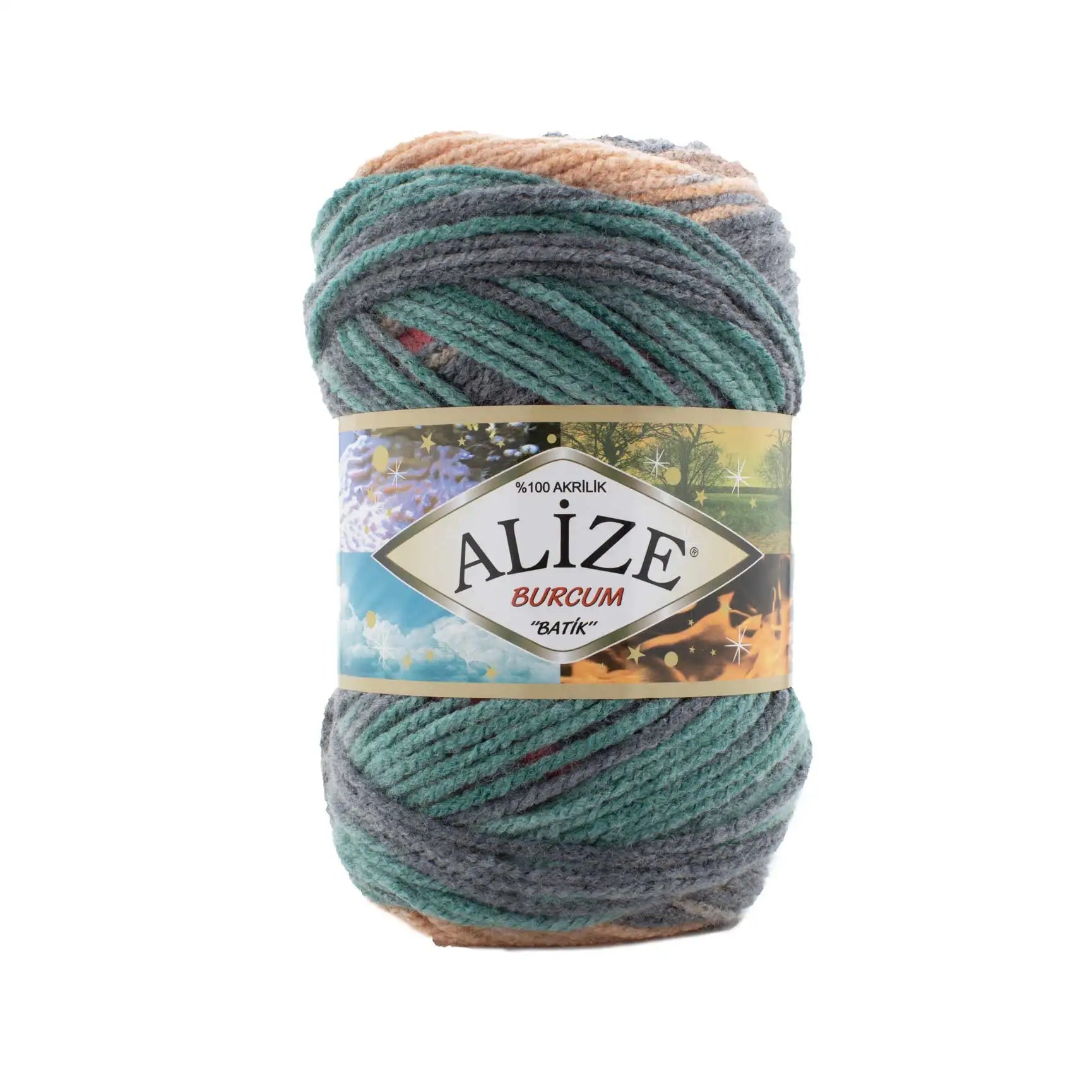Alize Burcum Batik Hand knitting, crochet yarn, multicolor, hobby shopy