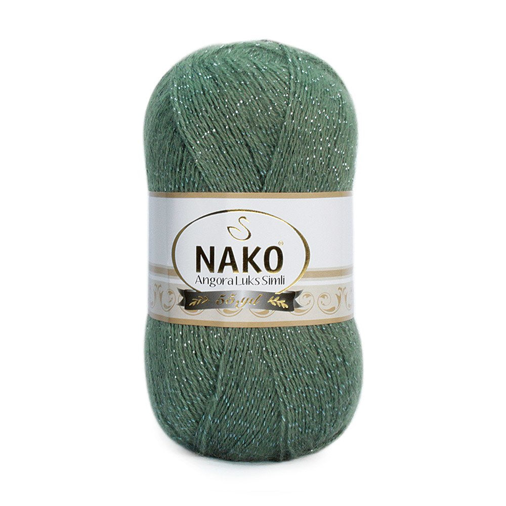 Nako Angora Luks simli, glitter, crochet knit yarn, Hobby Shopy 