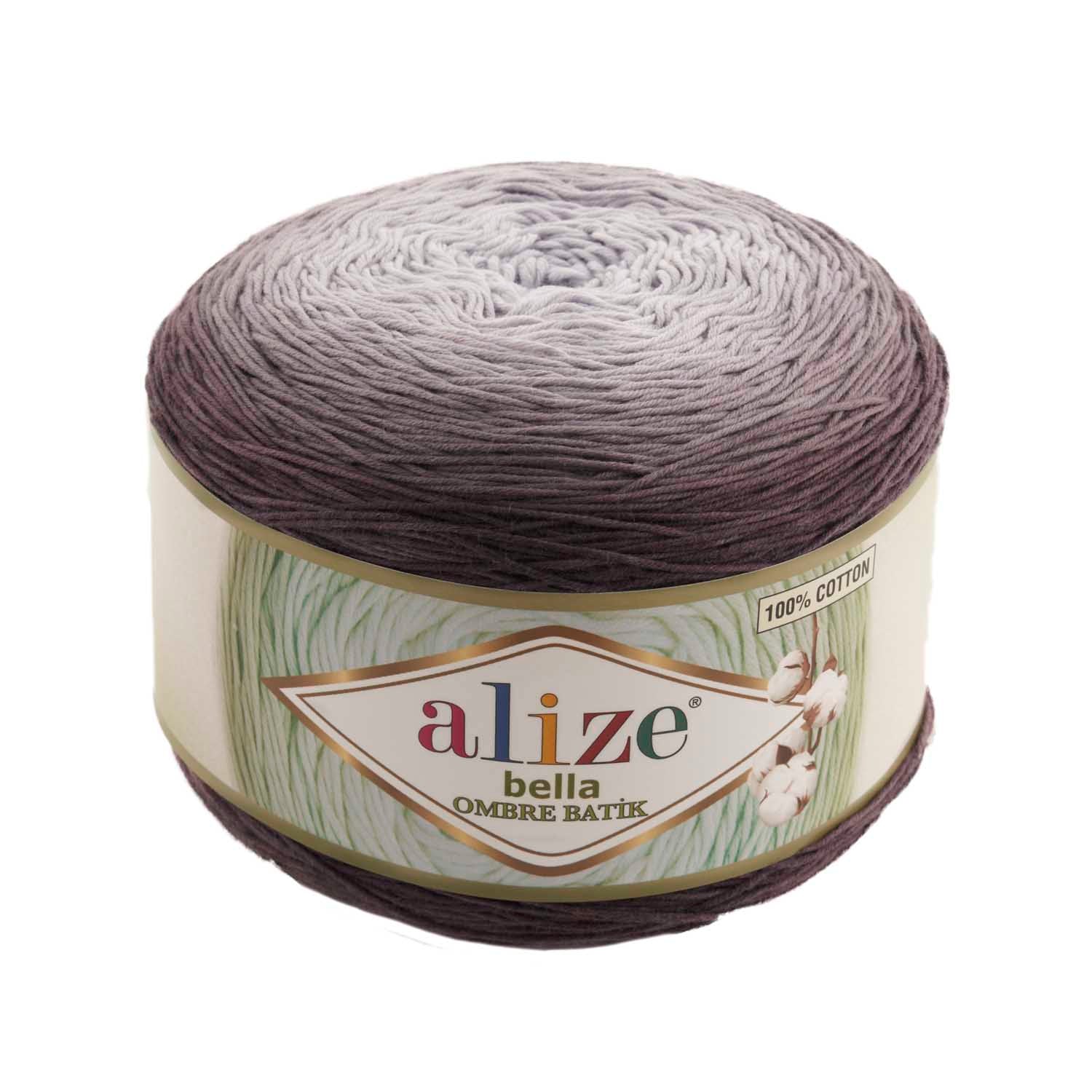 Alize Bella Ombre Batik 7411 Cake Yarn, Cotton, Hand hnitting, Crochet, Hobby Shopy
