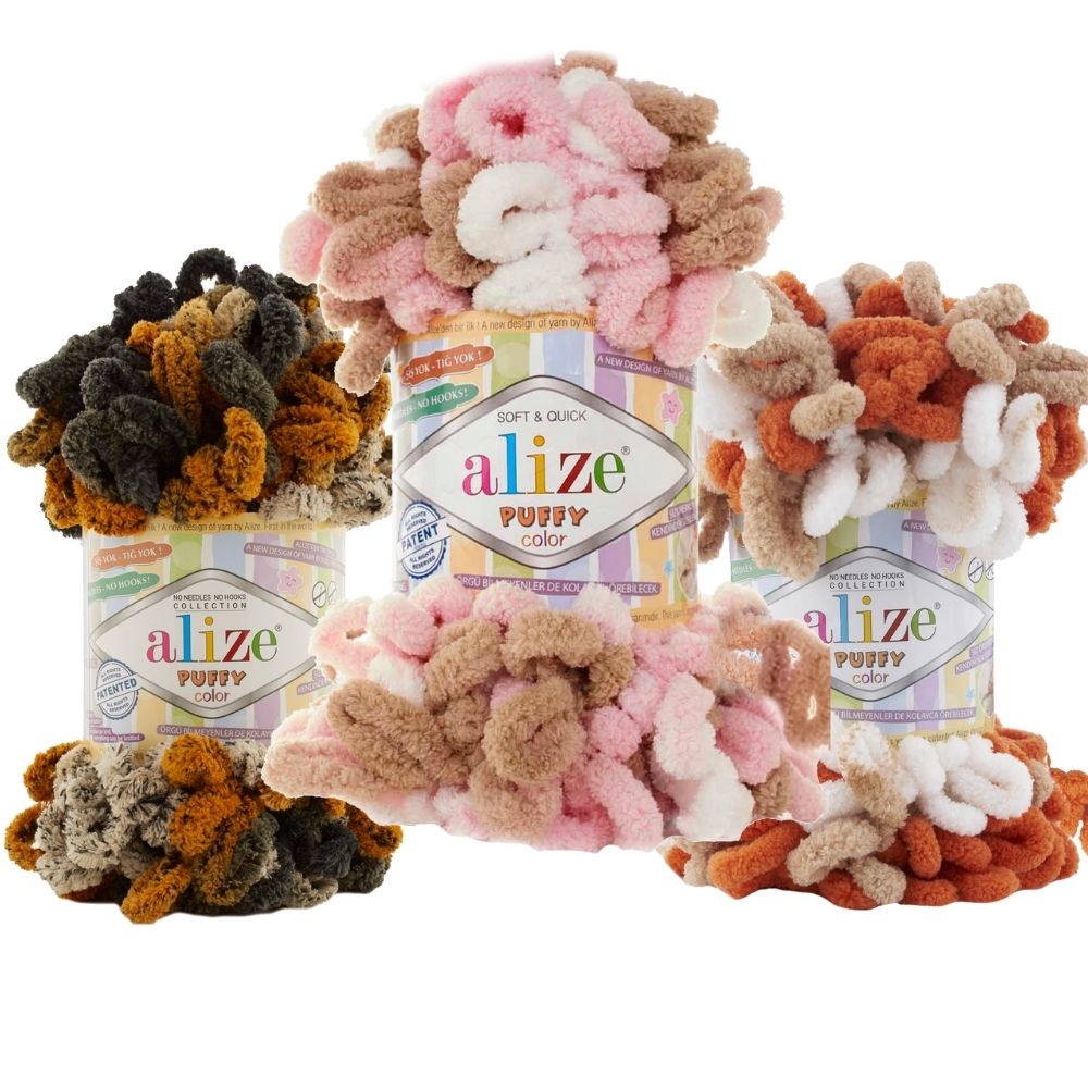 Alize Puffy Color Yarn Finger Knitting Amigurumi