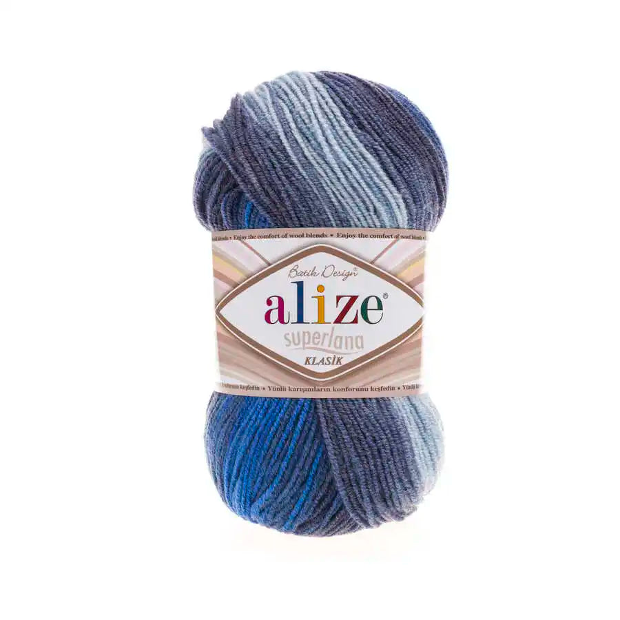 Alize Superlana Klasik Batik Yarn, Crochet, knitting, hobbyshopy