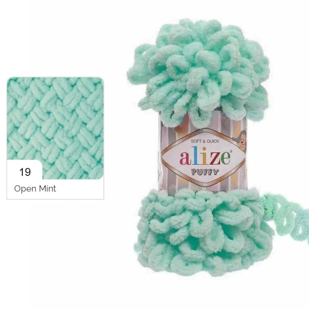 Alize Puffy Yarn, Finger Knitting