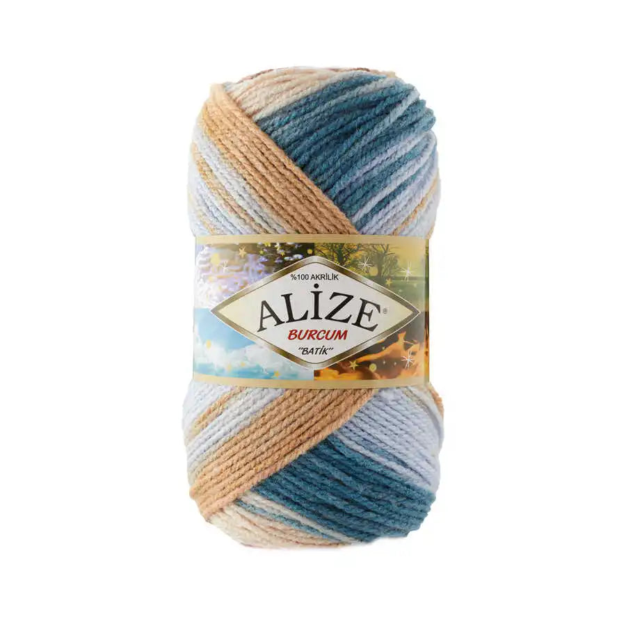 Alize Burcum Batik Hand knitting, crochet yarn, multicolor, hobby shopy