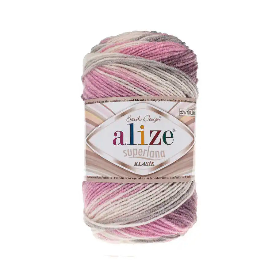 Alize Superlana Klasik Batik Yarn, Crochet, knitting, hobbyshopy