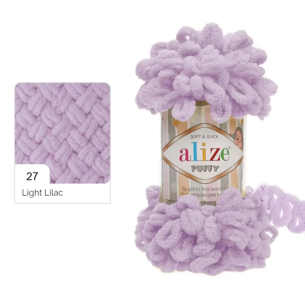 Alize Puffy Yarn, Finger Knitting