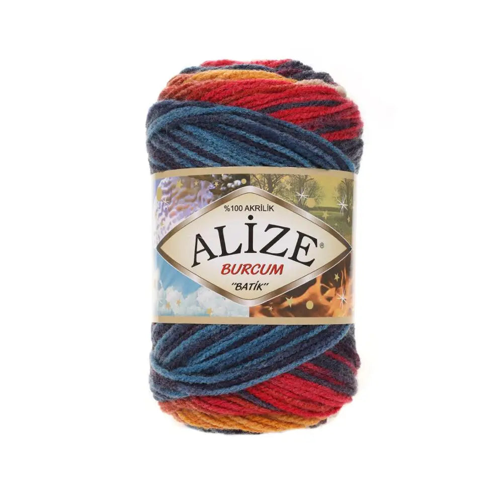 Alize Burcum Batik Hand knitting, crochet yarn, multicolor, hobby shopy