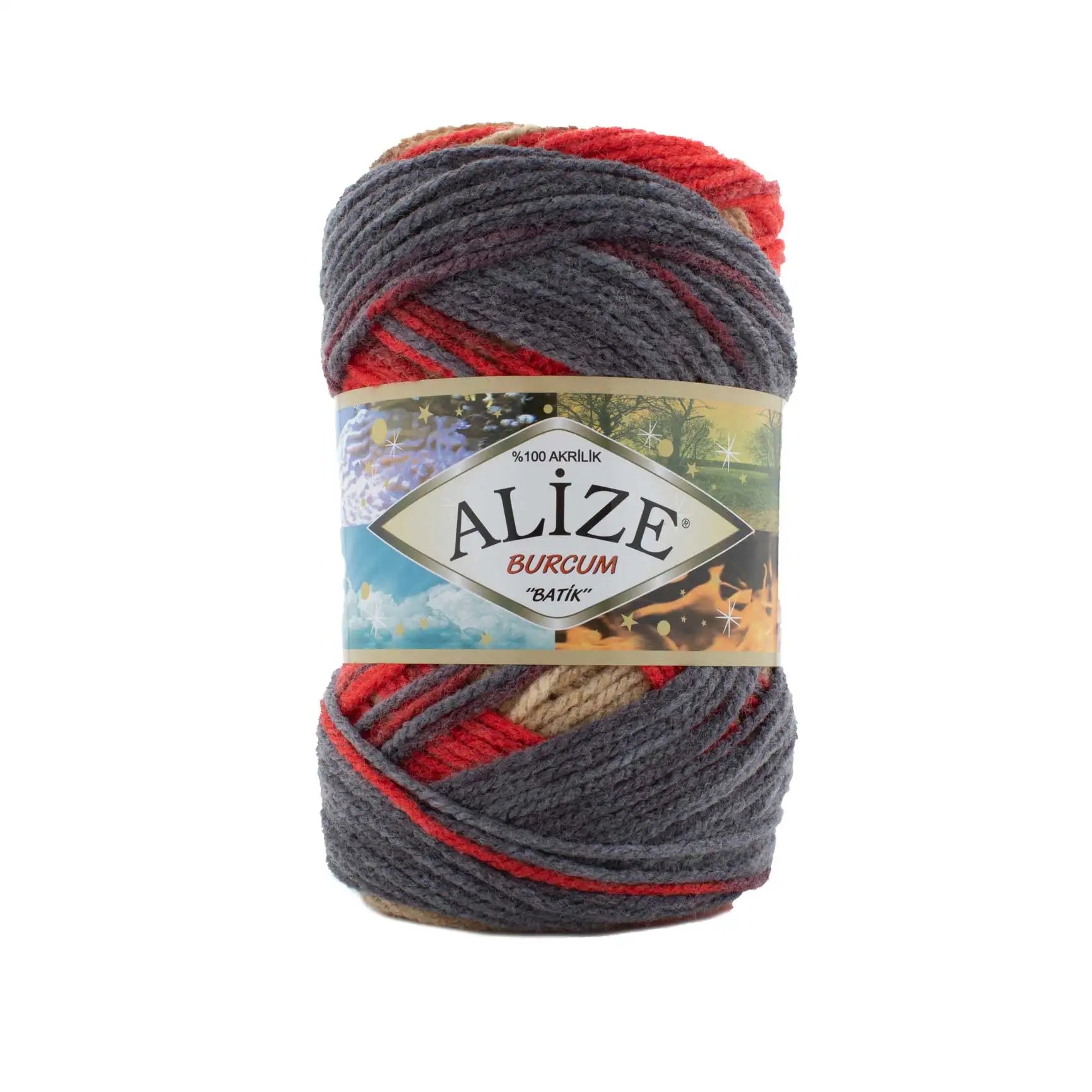 Alize Burcum Batik Hand knitting, crochet yarn, multicolor, hobby shopy