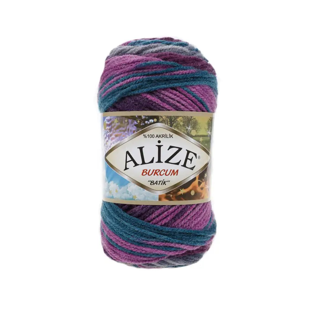 Alize Burcum Batik Hand knitting, crochet yarn, multicolor, hobby shopy