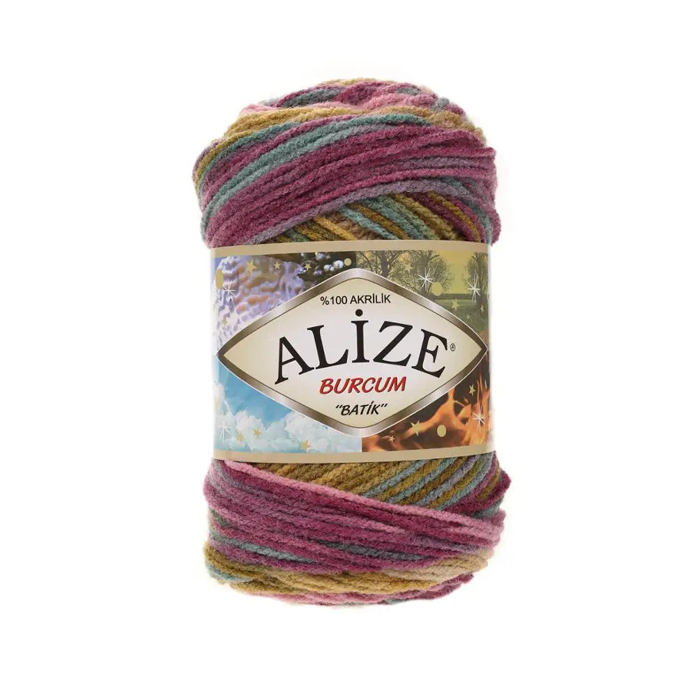Alize Burcum Batik Hand knitting, crochet yarn, multicolor, hobby shopy