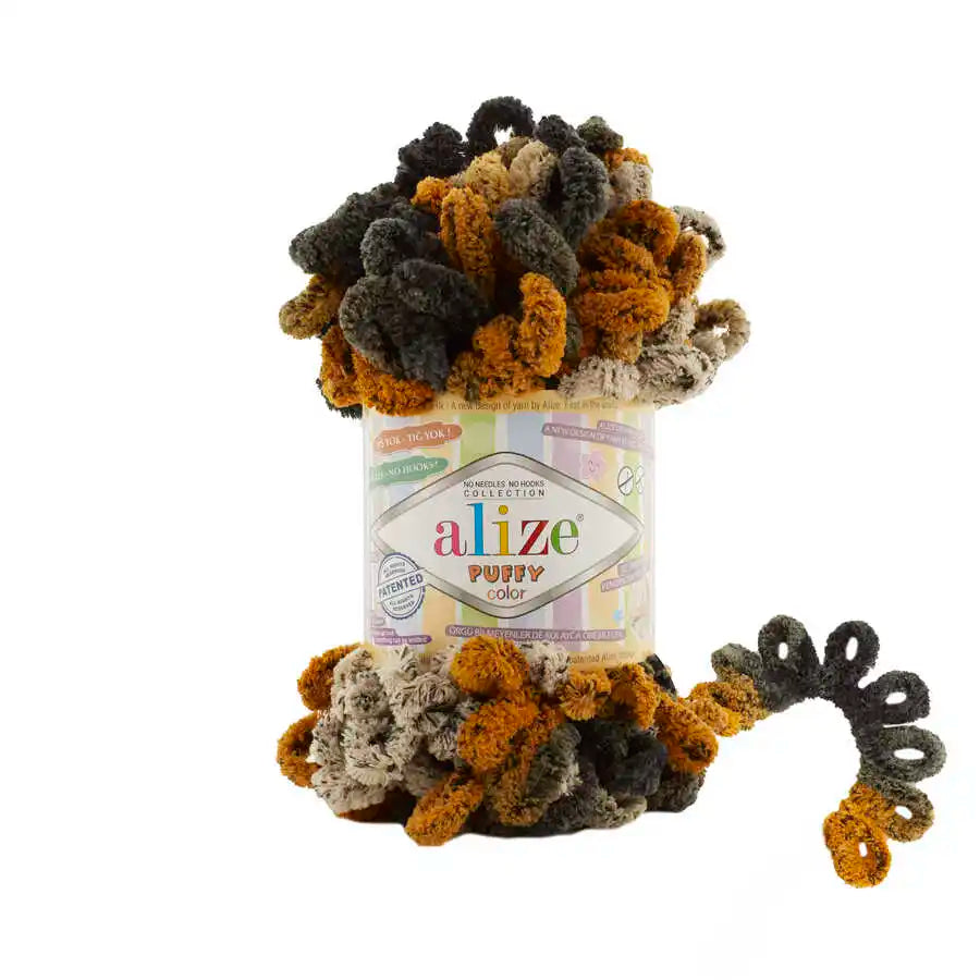 Alize Puffy Color Yarn Finger Knitting Amigurumi