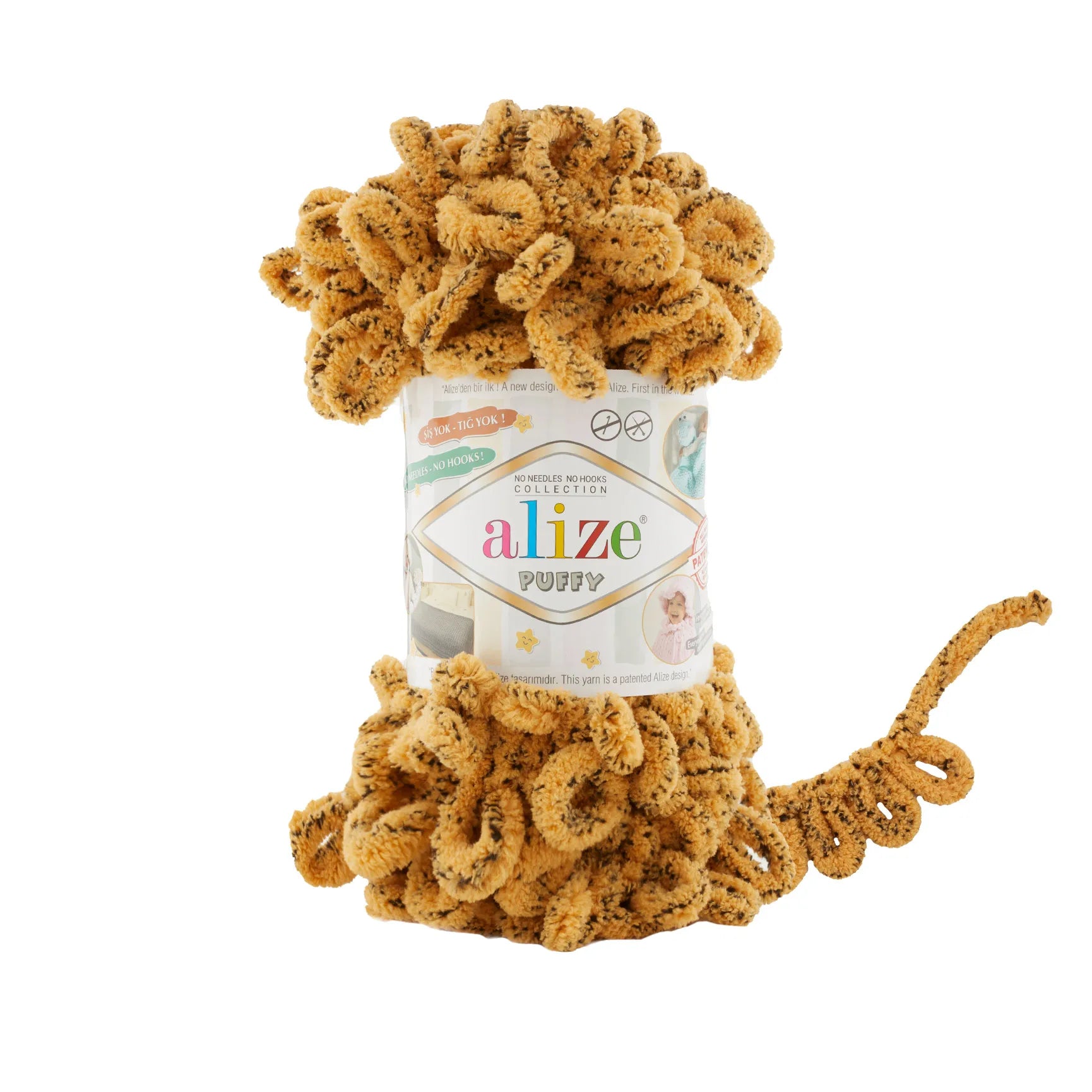 Alize Puffy Yarn, Finger Knitting