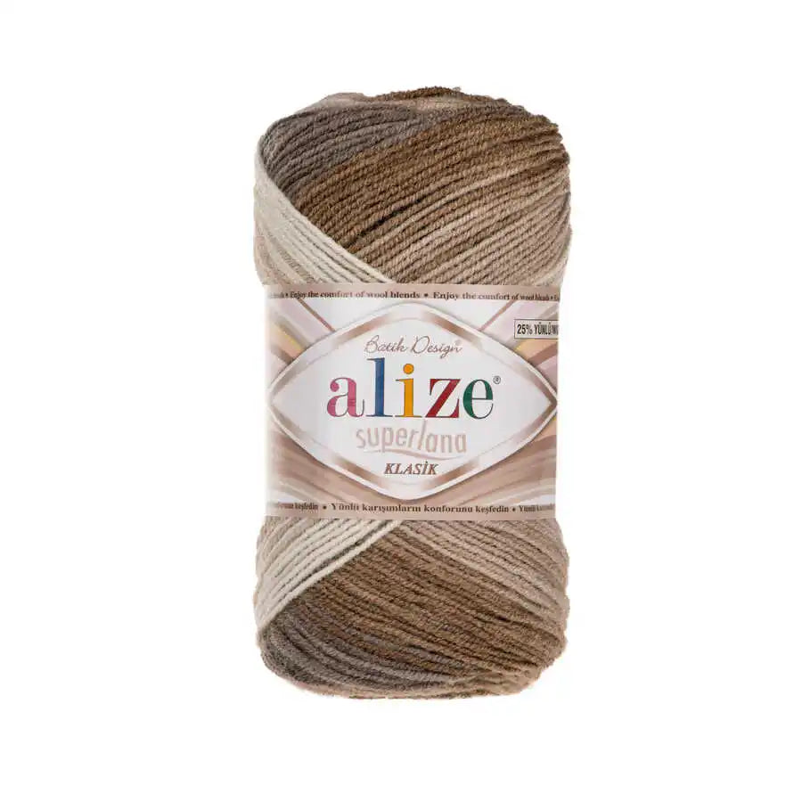 Alize Superlana Klasik Batik Yarn, Crochet, knitting, hobbyshopy