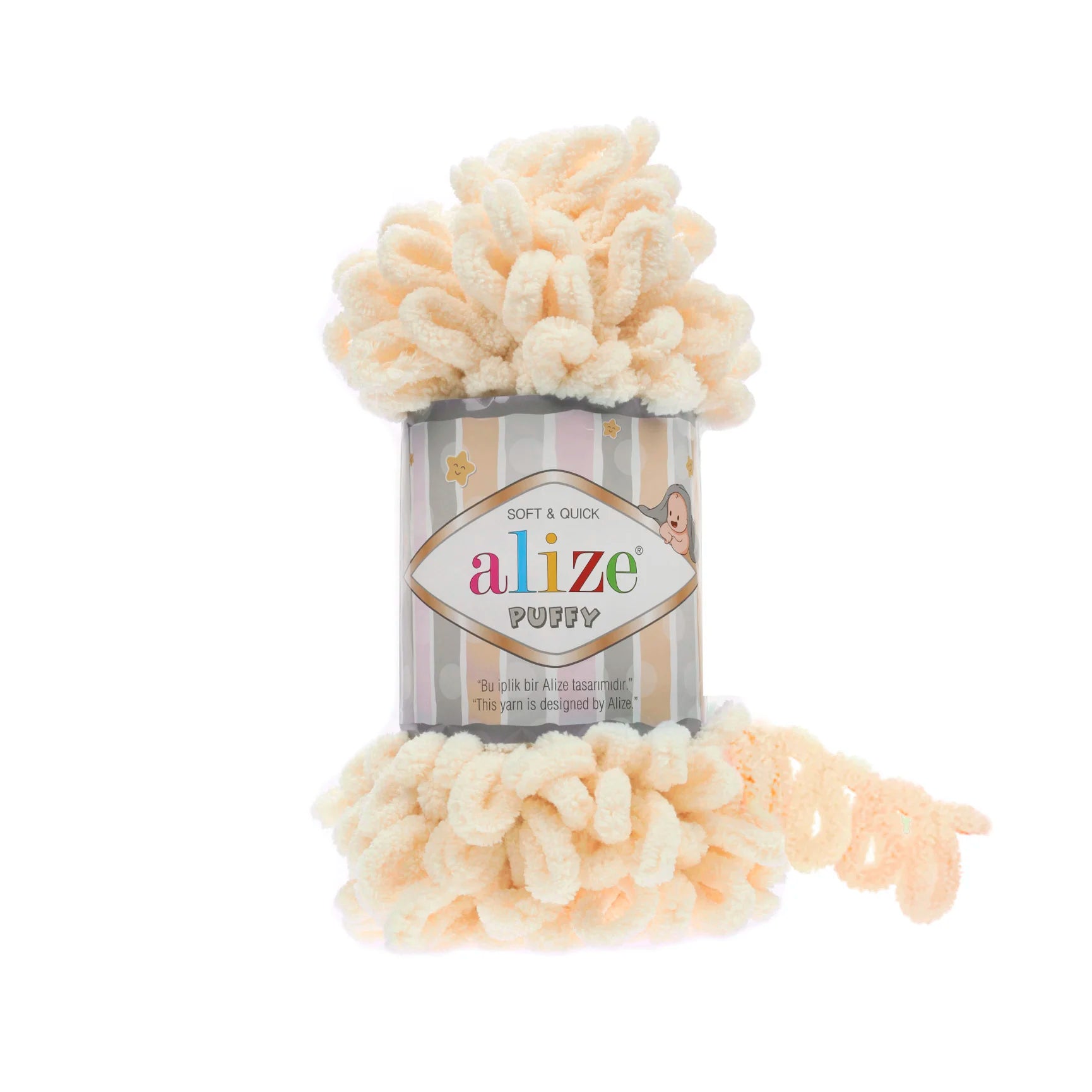 Alize Puffy Yarn, Finger Knitting