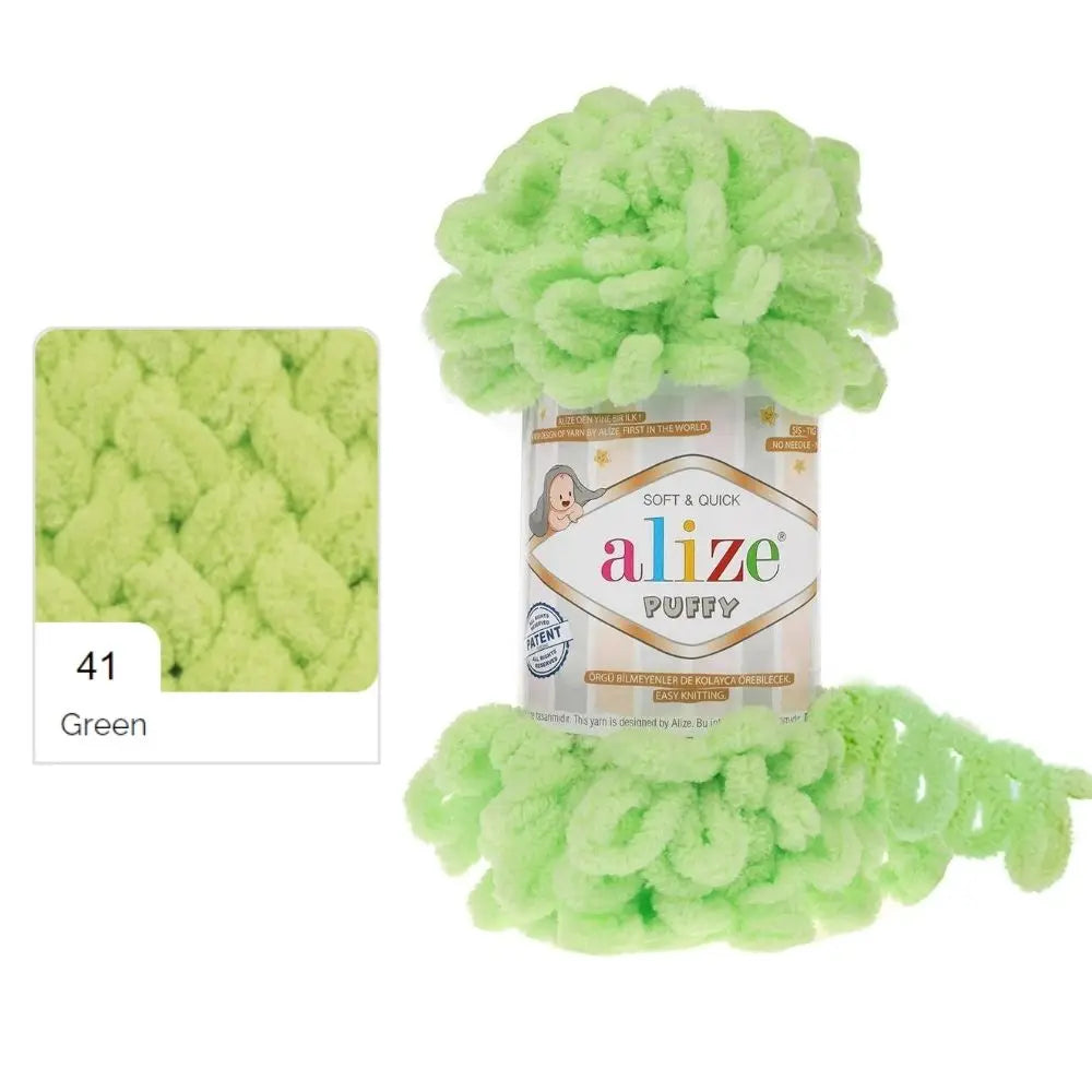 Alize Puffy Yarn, Finger Knitting
