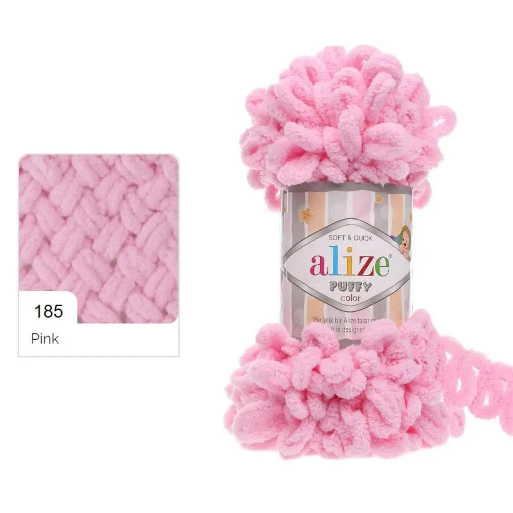 Alize Puffy Yarn, Finger Knitting