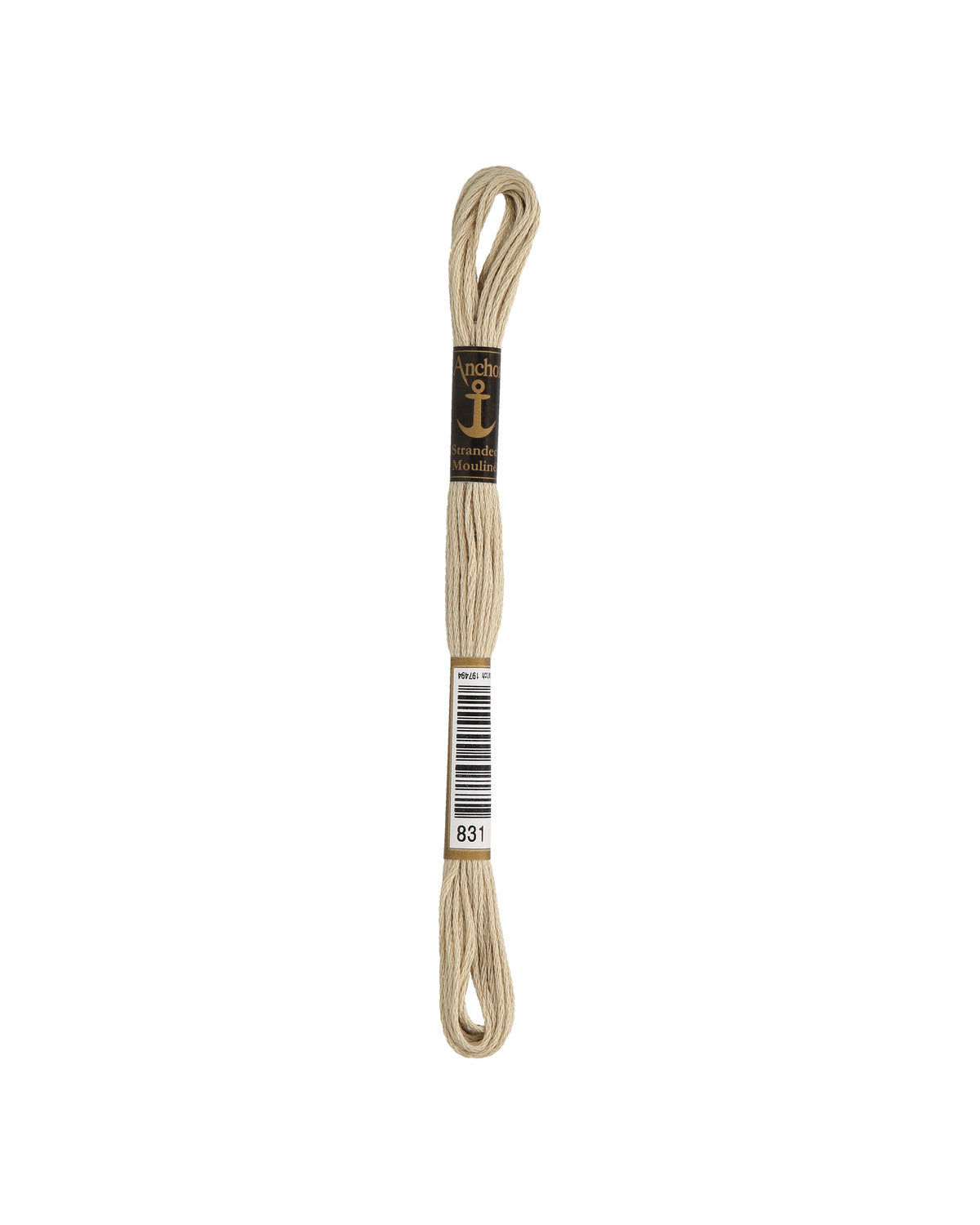 Anchor Mouline embroidery floss color 831, 100% cotton 8 m 6-strand thread